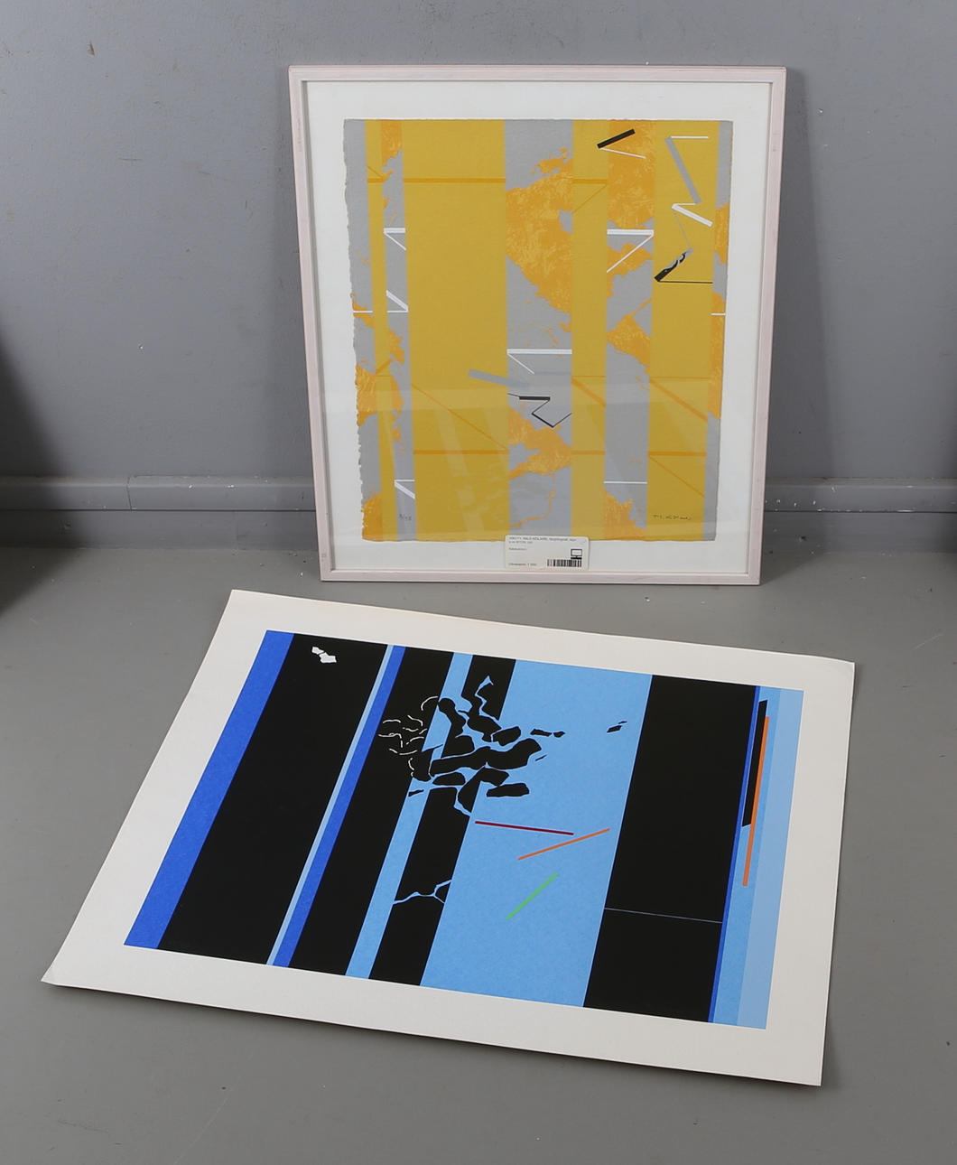 NILS KÖLARE. Färglitografi, 2 st, signerade och numrerade, varav en daterad (-89).