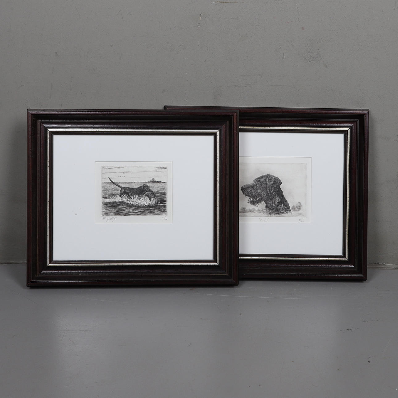 STANLEY STEARNS. etching, 2 pcs, signed and numbered.