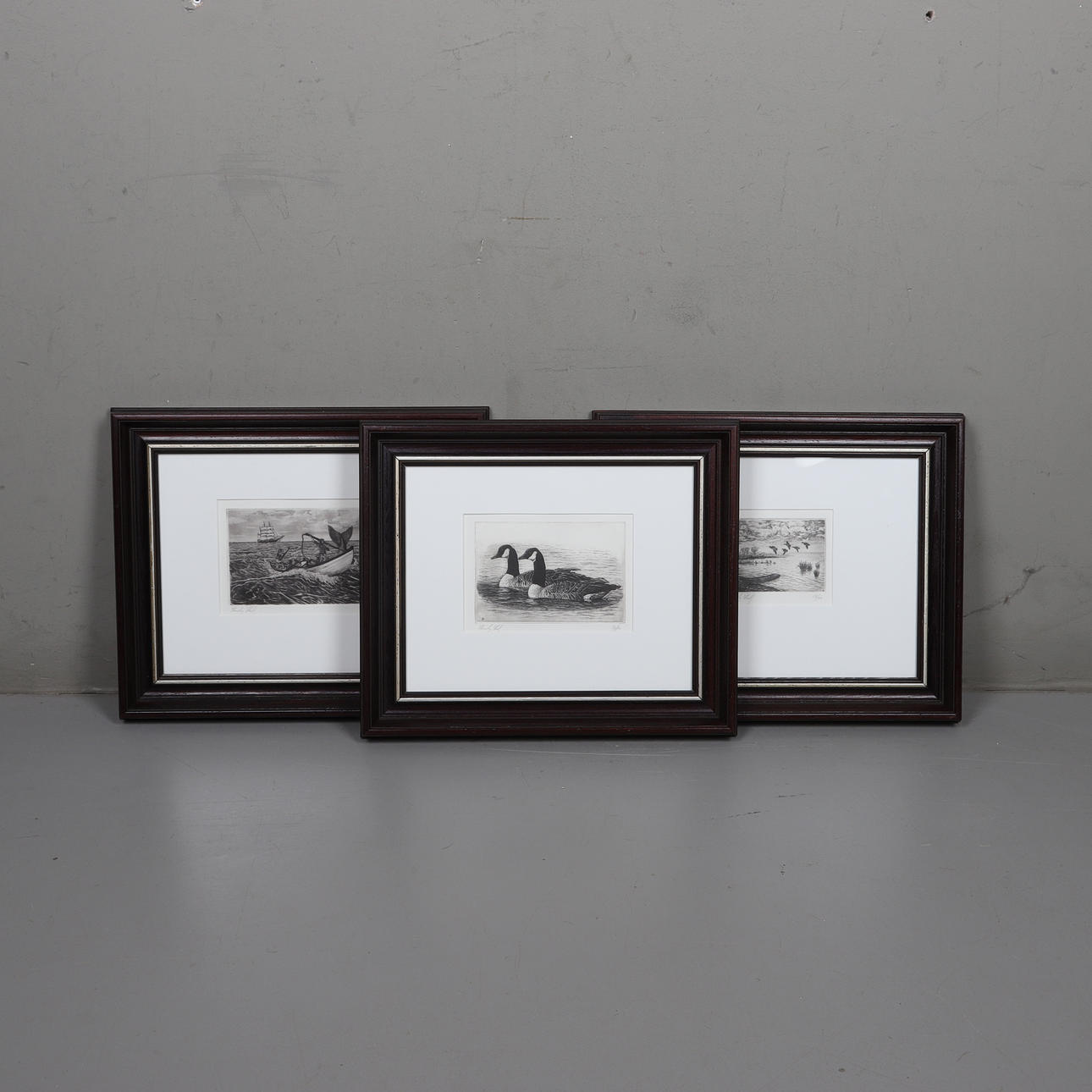 STANLEY STEARNS. etching, 3 pcs, signed and numbered.