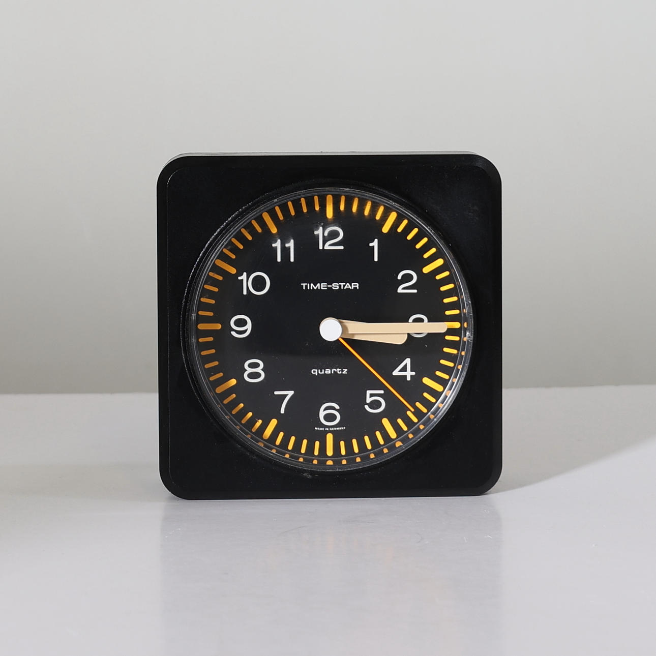 WALL CLOCK, plastic, quartz, Time-Star, Germany, 1970s.
