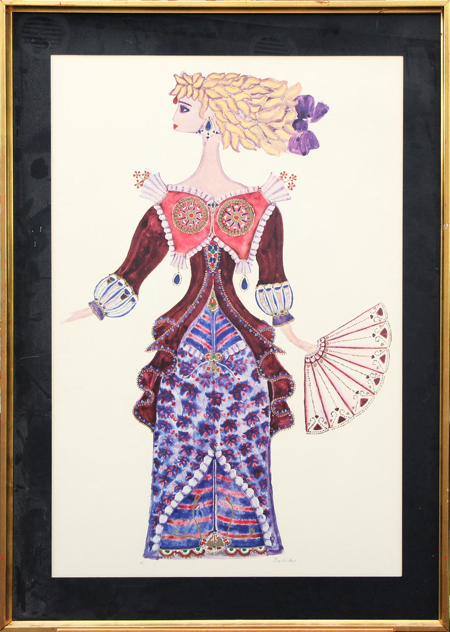 MAX WALTER SVANBERG. LITHOGRAPH, signed.