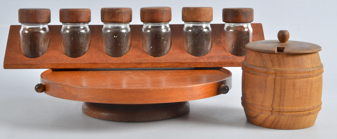 TEAKFÖREMÅL, 3 delar.