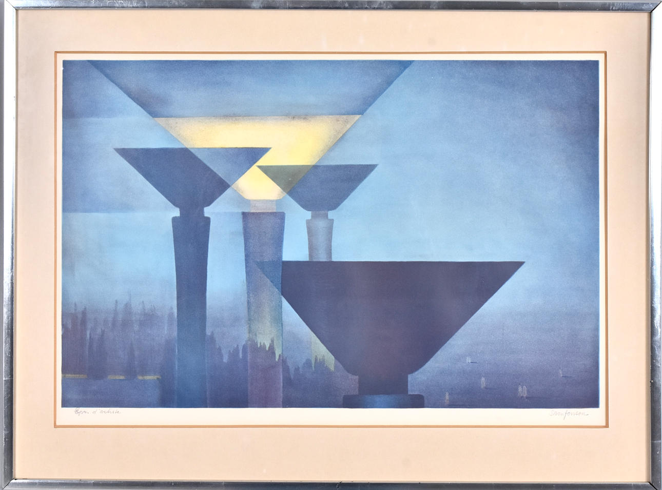 SVEN JONSON. Färglitografi.