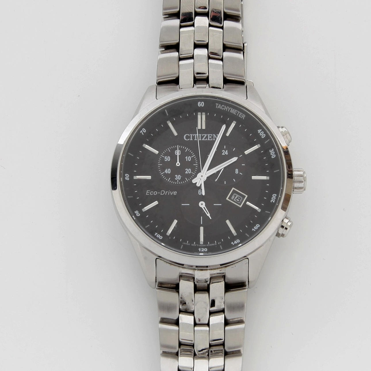 ARMBANDSUR CITIZEN Eco-Drive, Chronograph, quartz.