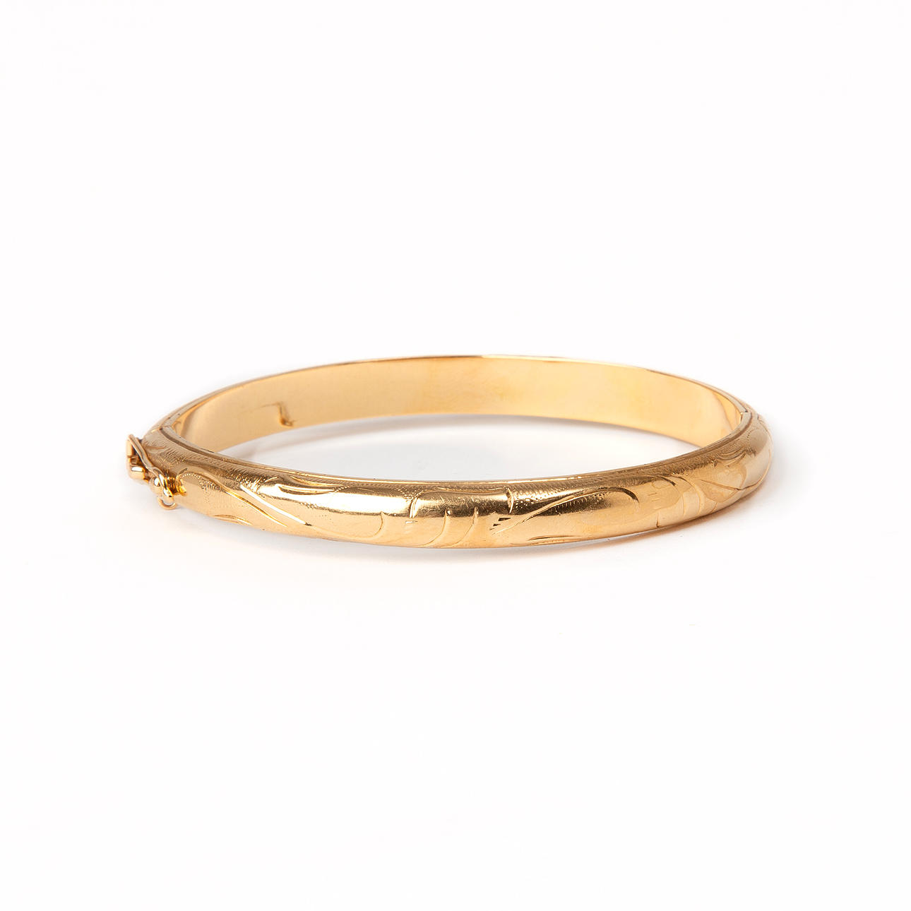 ARMRING, 18K guld, utländska stämplar.