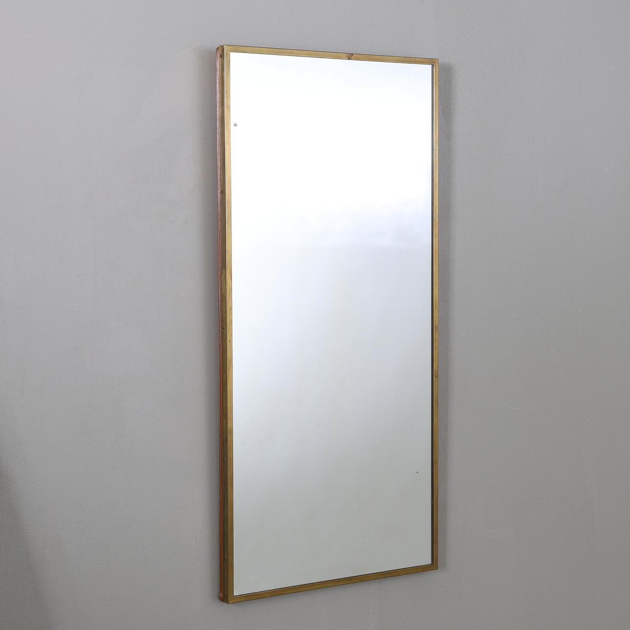 MIRROR, brass, Swedish Modern, 1930s/40s.