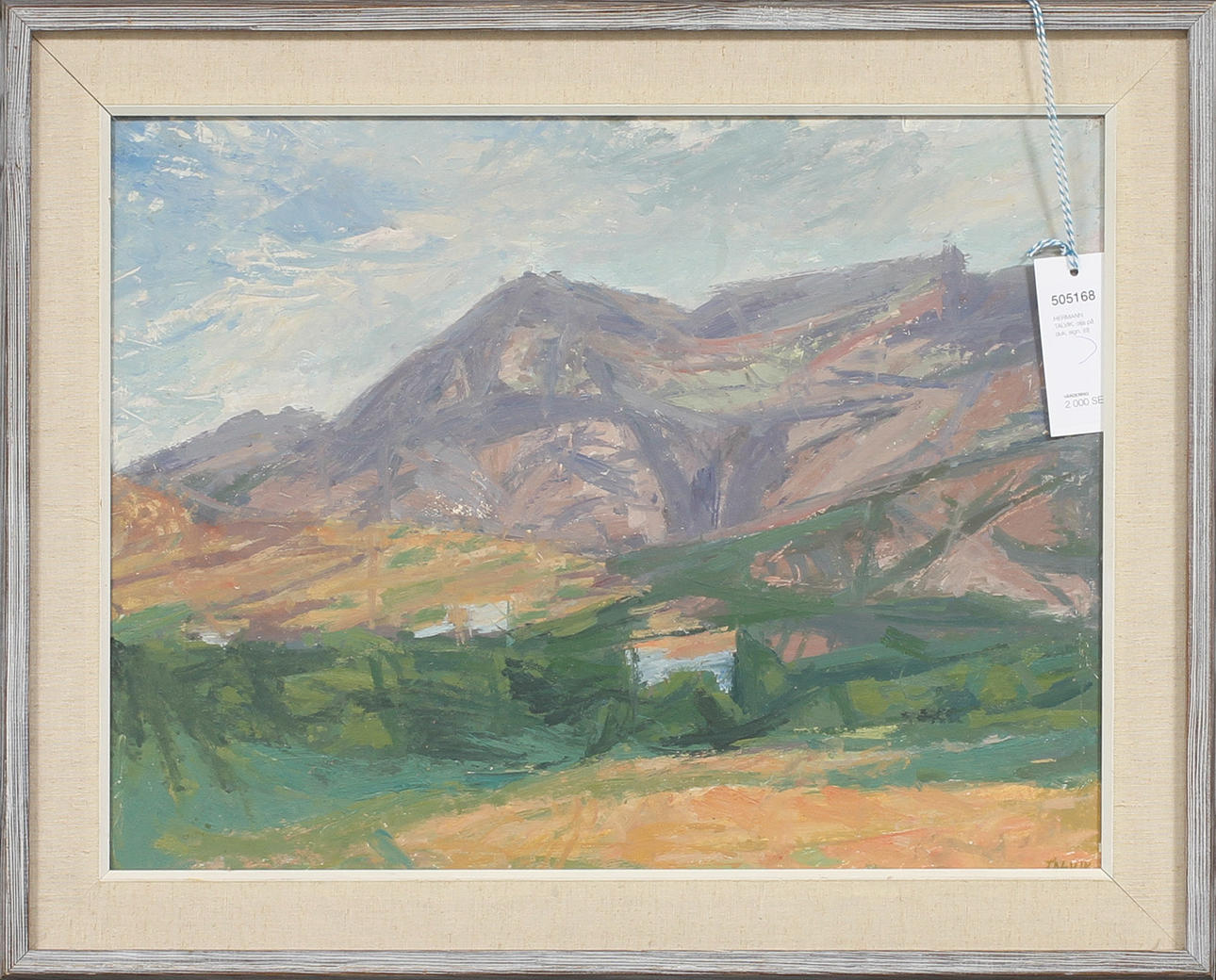 HERMANN TALVIK. olja på duk, sign.