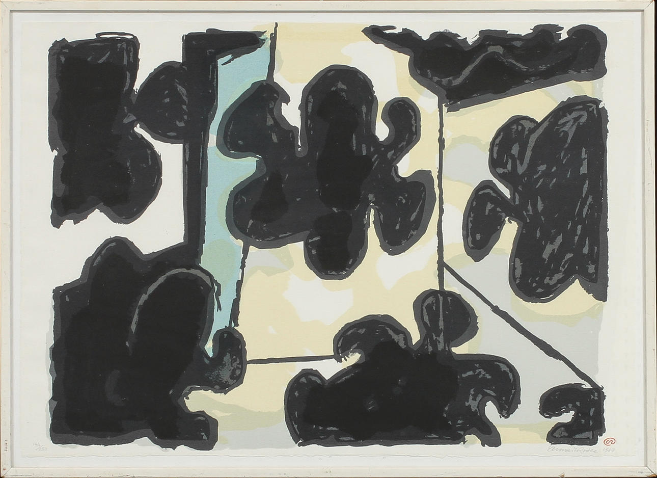 LENNART RODHE. färglitografi, sign o numr 144/250.