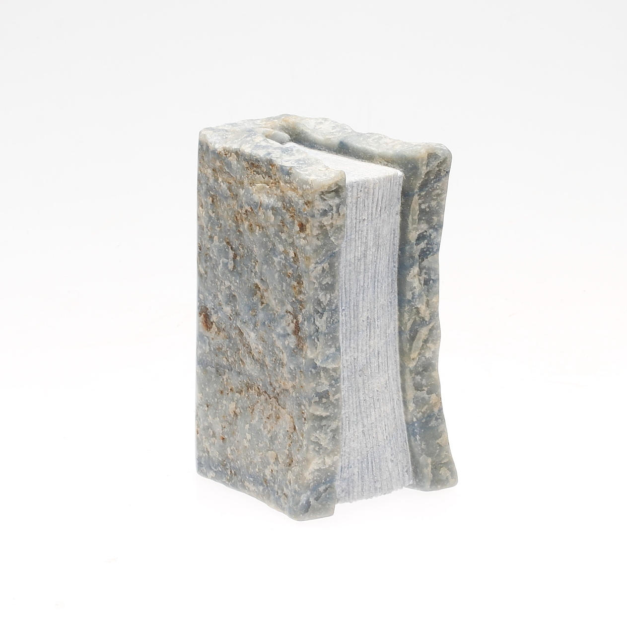 ANDREAS THORLIN. SKULPTUR, brasiliansk kvartsit, monogramsignerad.