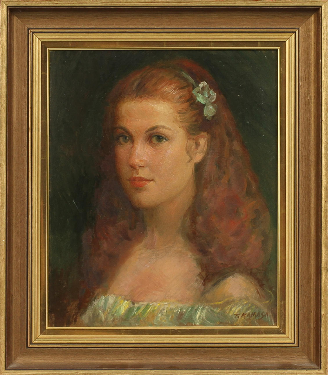 TADEUSZ KAMASA. olja på duk, sign.