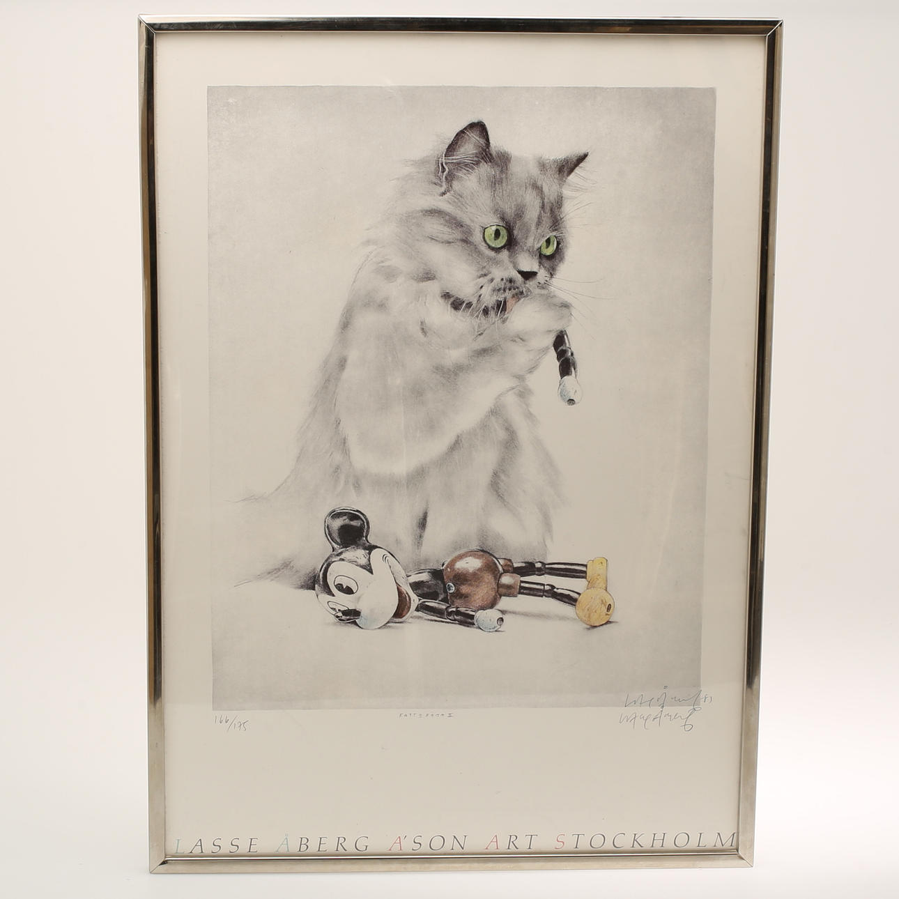 LASSE ÅBERG. signerad -83 och numrerad 166/175 Katt och Råtta.