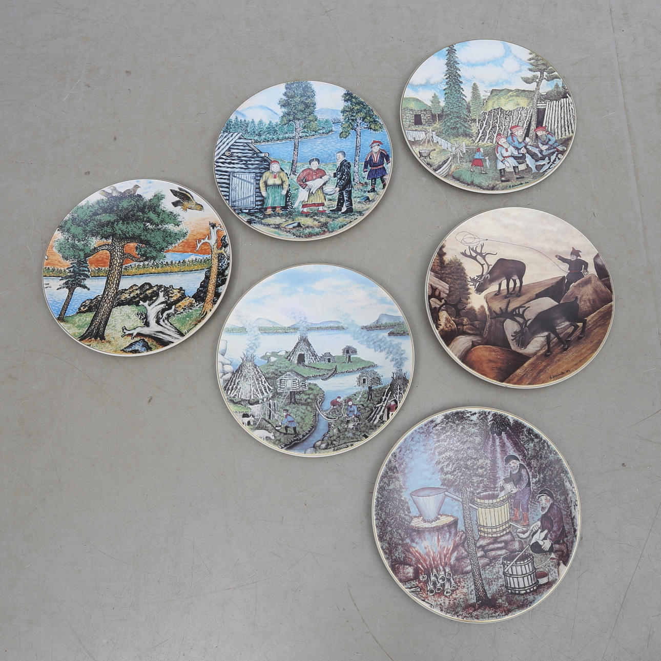 KONSTTALLRIKAR, 6 st, Andreas Alariesto, Arabia, 1980-1985.