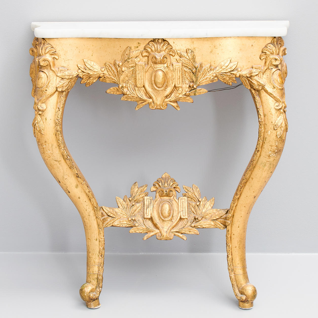 CONSOLE TABLE. Neo-rococo, late 19th century.