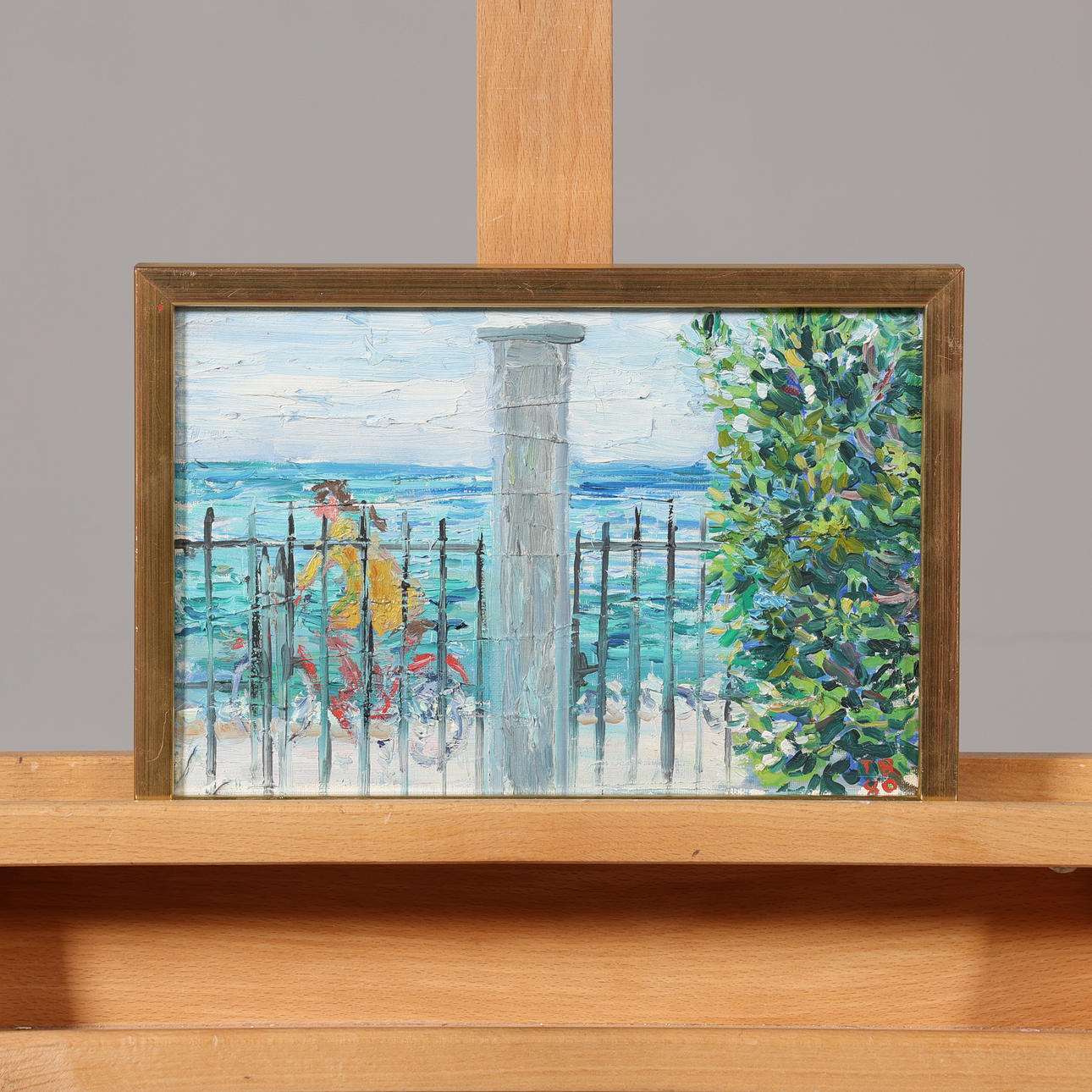 TORSTEN BERGMARK. OIL ON CANVAS, signed and dated -80.