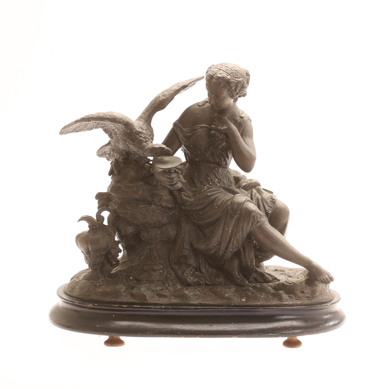 SKULPTUR, metall, 1800-tal.