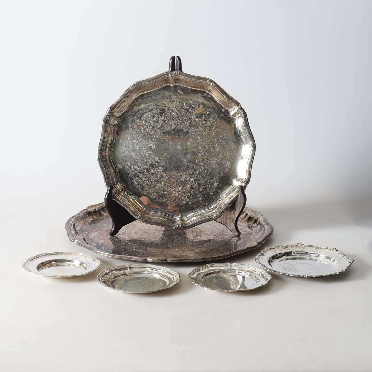 BRICKOR & FAT, 5 dlr, nysilver, 1900-tal.