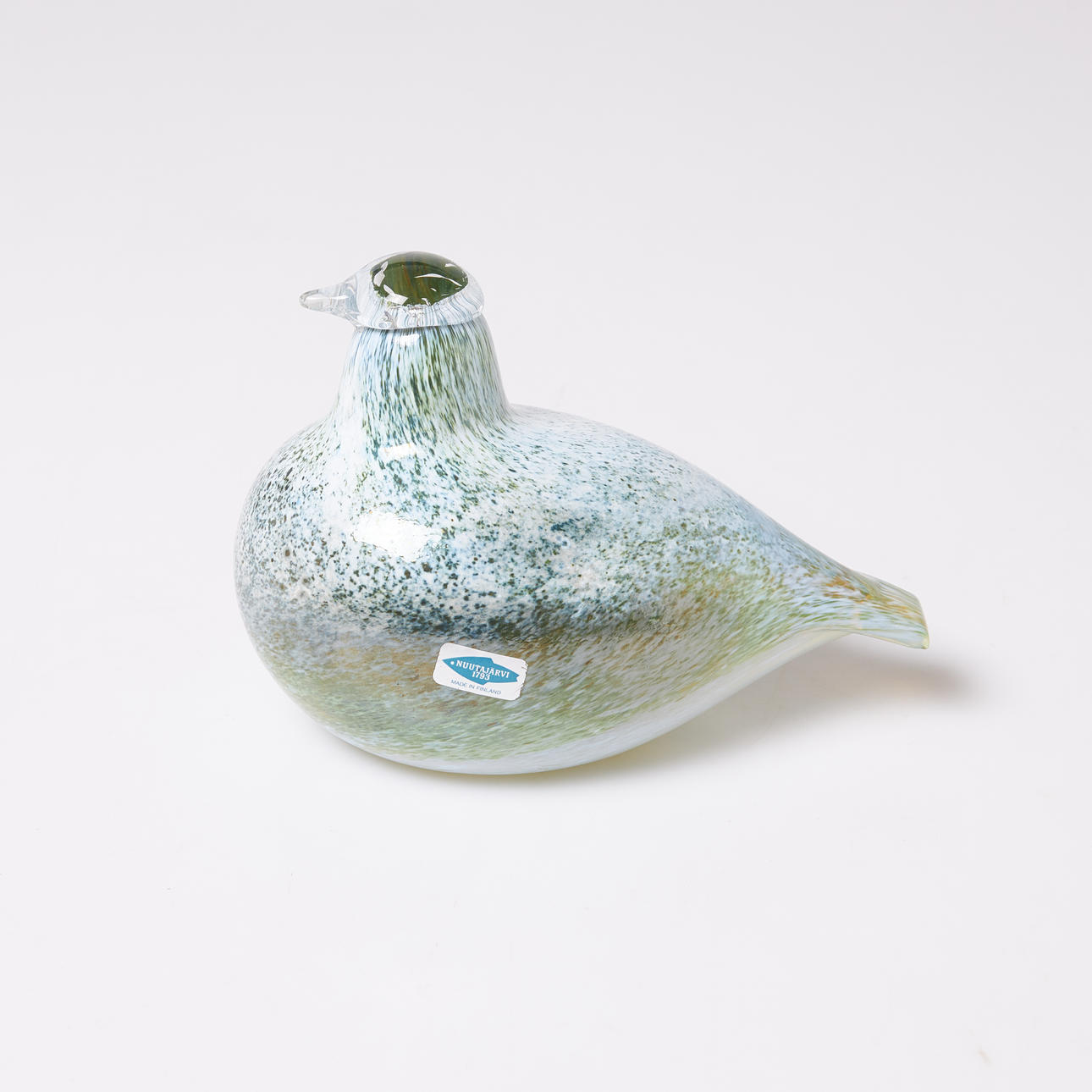 OIVA TOIKKA. Glass bird, signed underneath, Nuutajärvi Notsjö