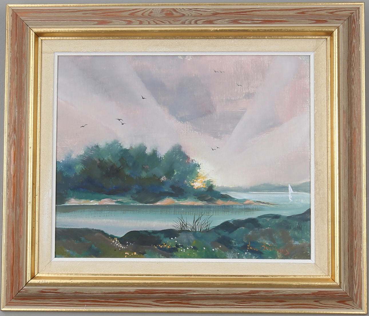 LARS BOETHIUS. olja på pannå, signerad.