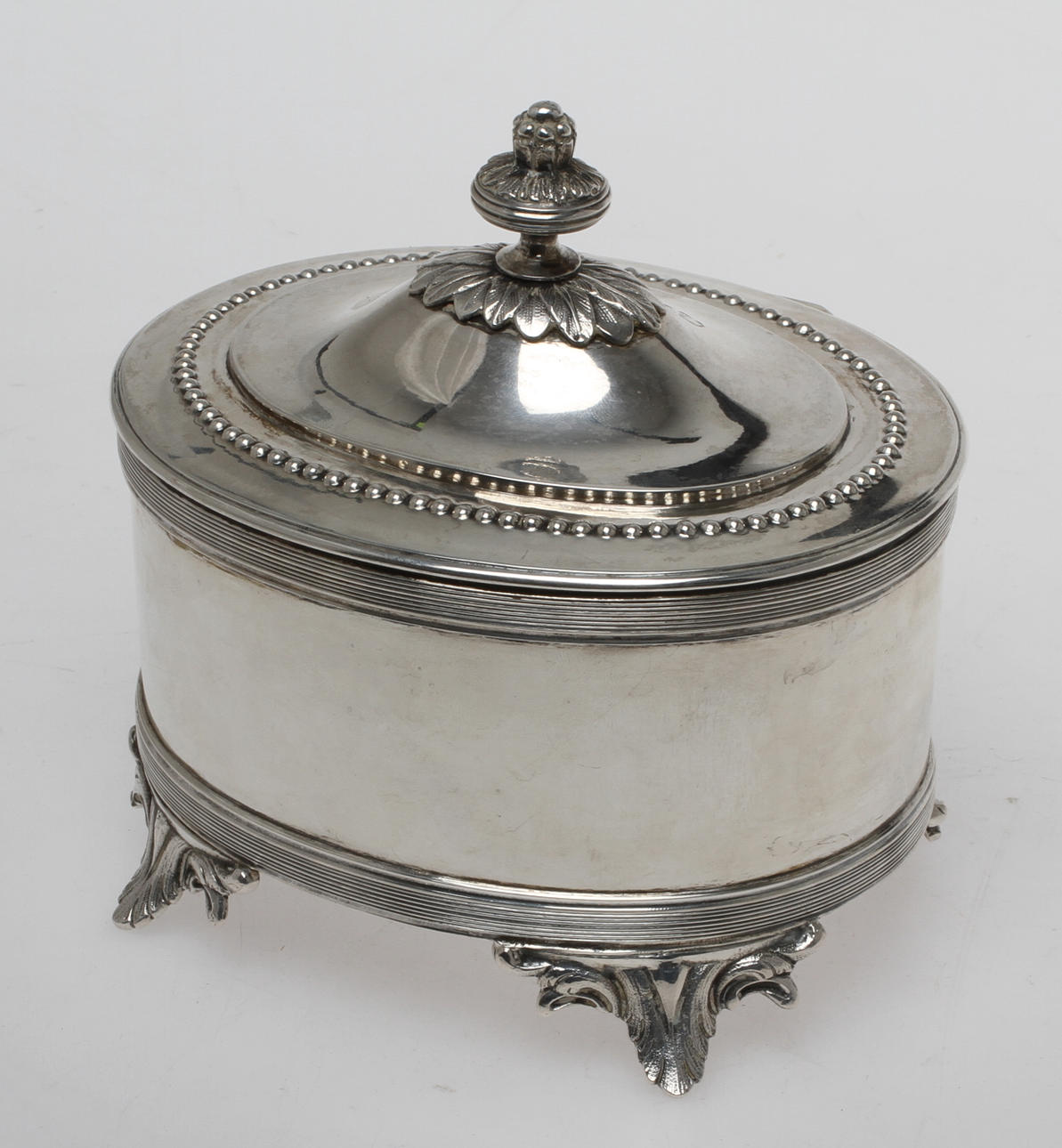 SOCKERSKRIN, silver, J E Torsk, Stockholm 1899.