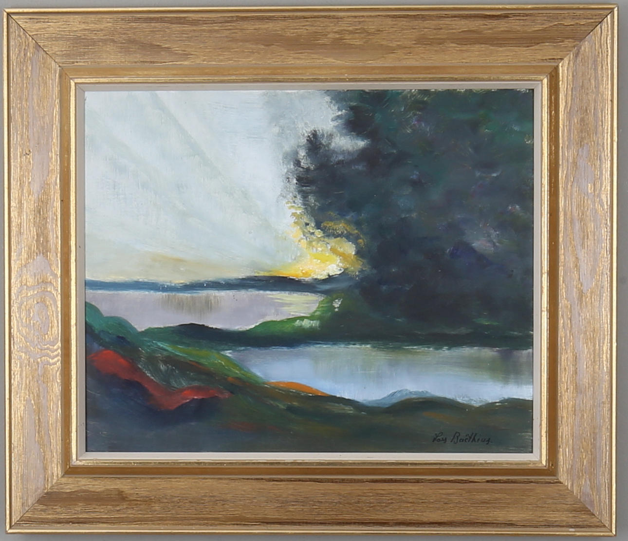 LARS BOETHIUS. olja på pannå, signerad.