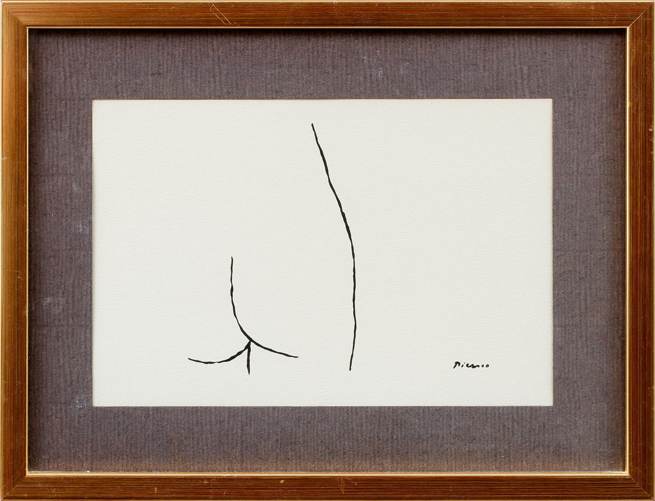 PABLO PICASSO. EFTER. Komposition, litografiskt tryck, signerad i trycket.