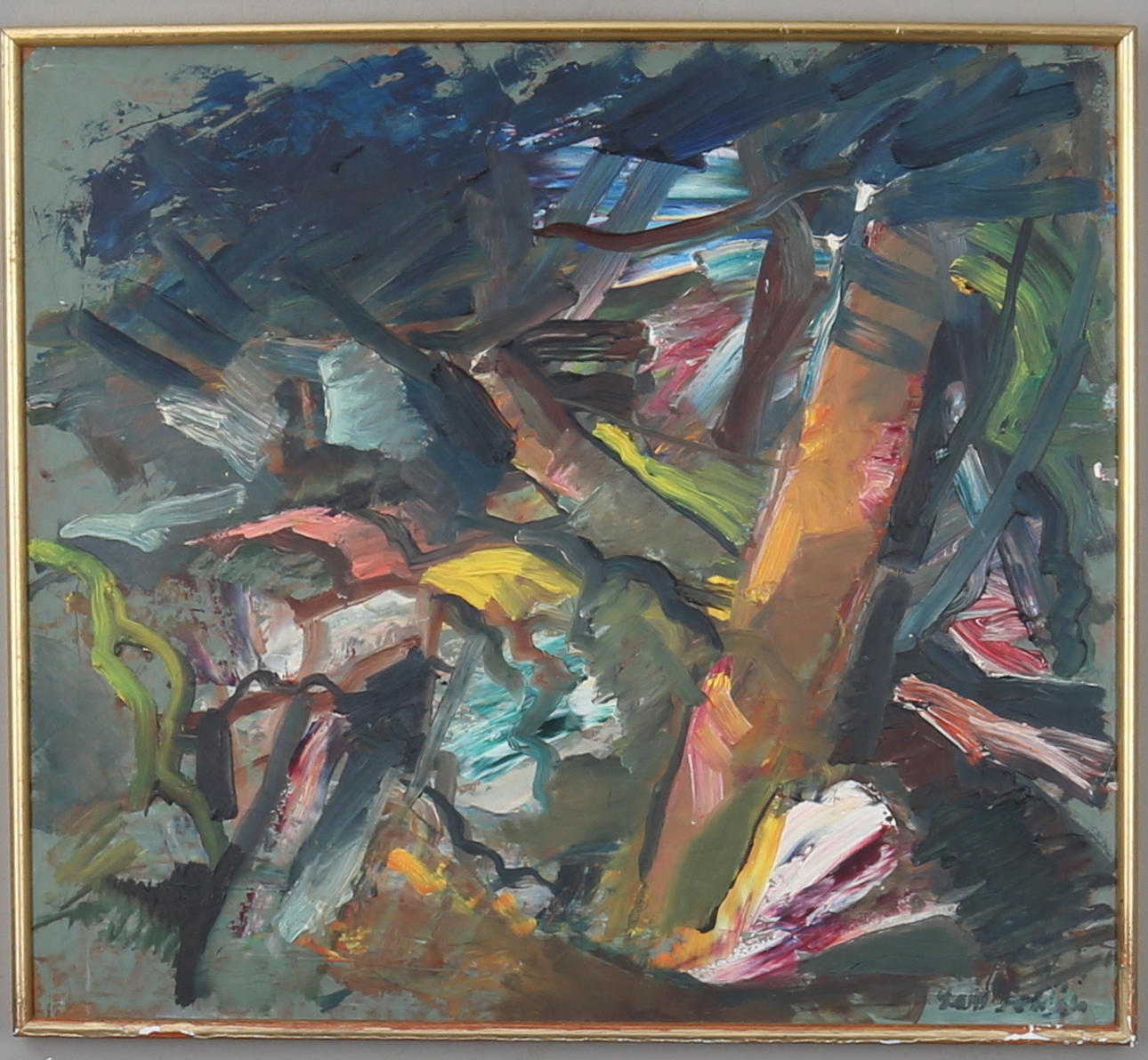 LARS FOHLIN. olja på pannå, signerad.