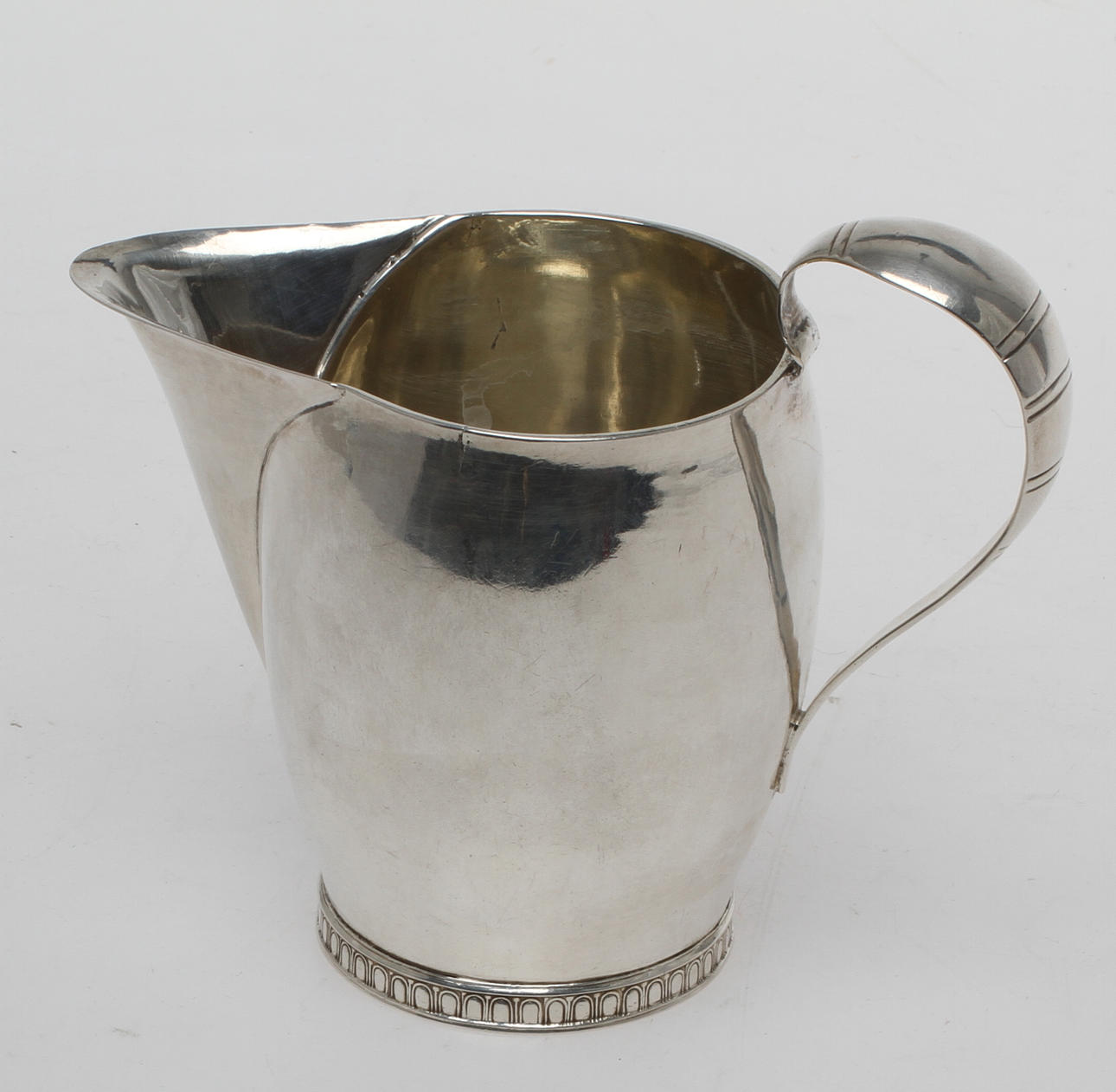 GRÄDDKANNA, silver, Per Erik Sundberg, Trosa/Hudiksvall, 1841.