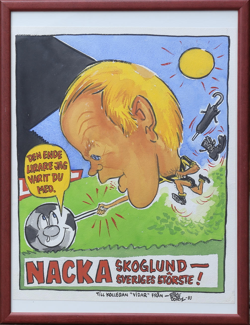 BÖRJE DORCH. Nacka Skoglund. Blandteknik, signerad och daterad -90.