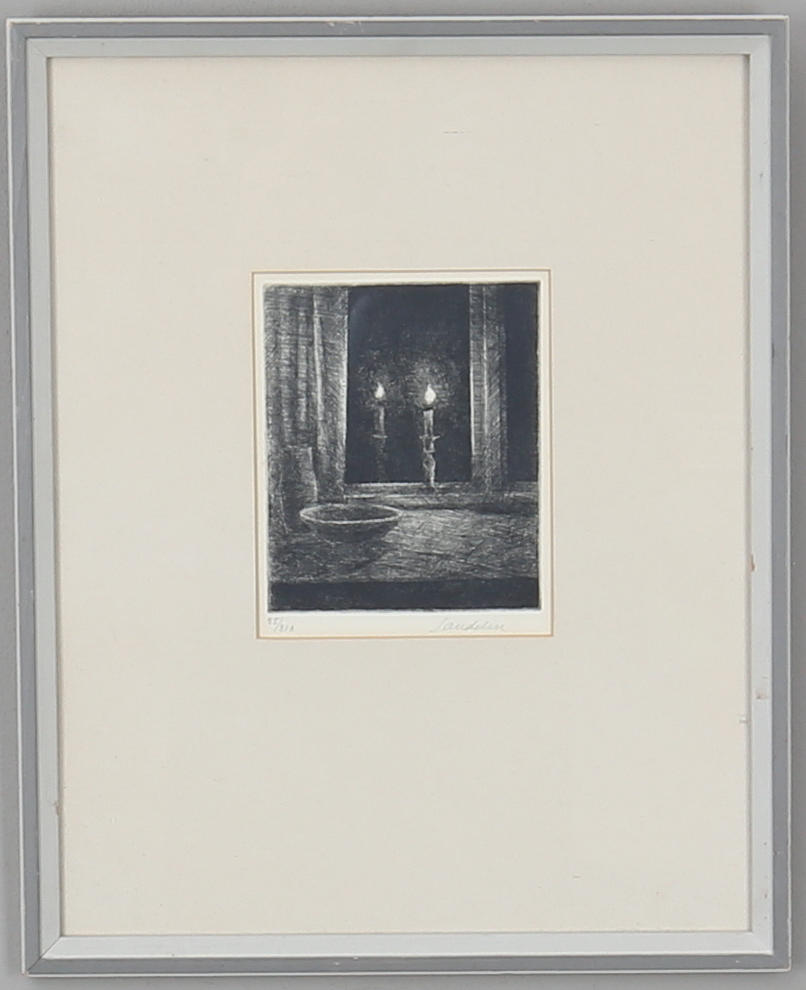 BÖRJE SANDELIN. etsning, signerad och numrerad 55/310.