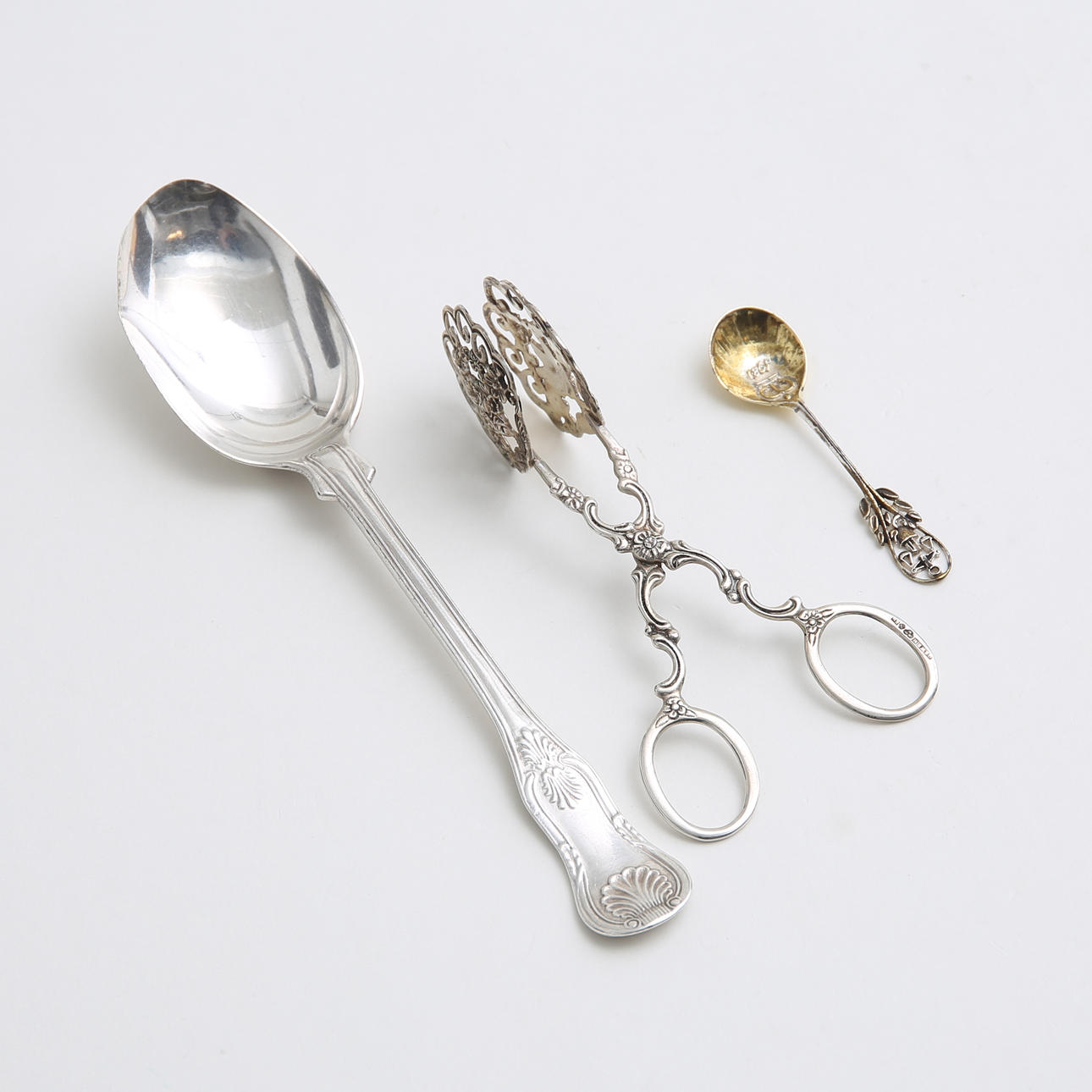 SILVER, 3 bestick, vikt 116 gram.
