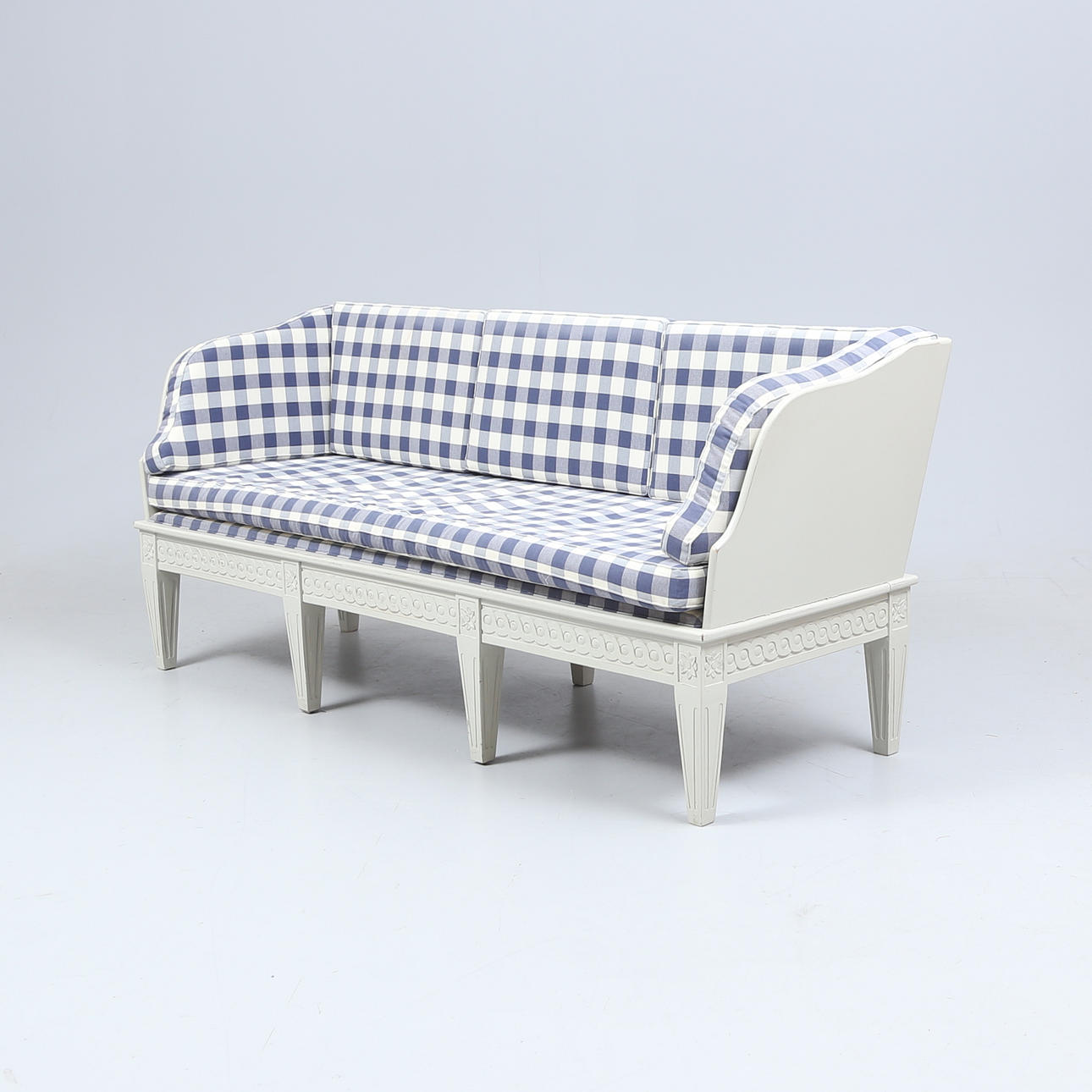 TRÅGSOFFA, bemålad, Gustaviansk stil.