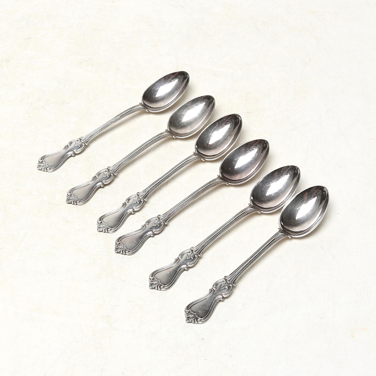 KAFFESKEDAR 6 st, silver.