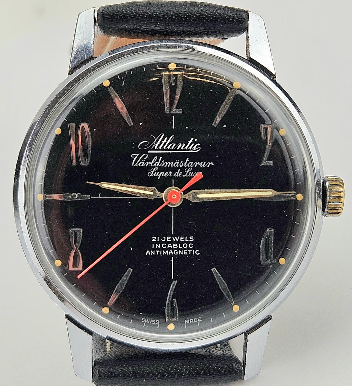 ARMBANDSUR, stål, Atlantic, Super de Luxe.
