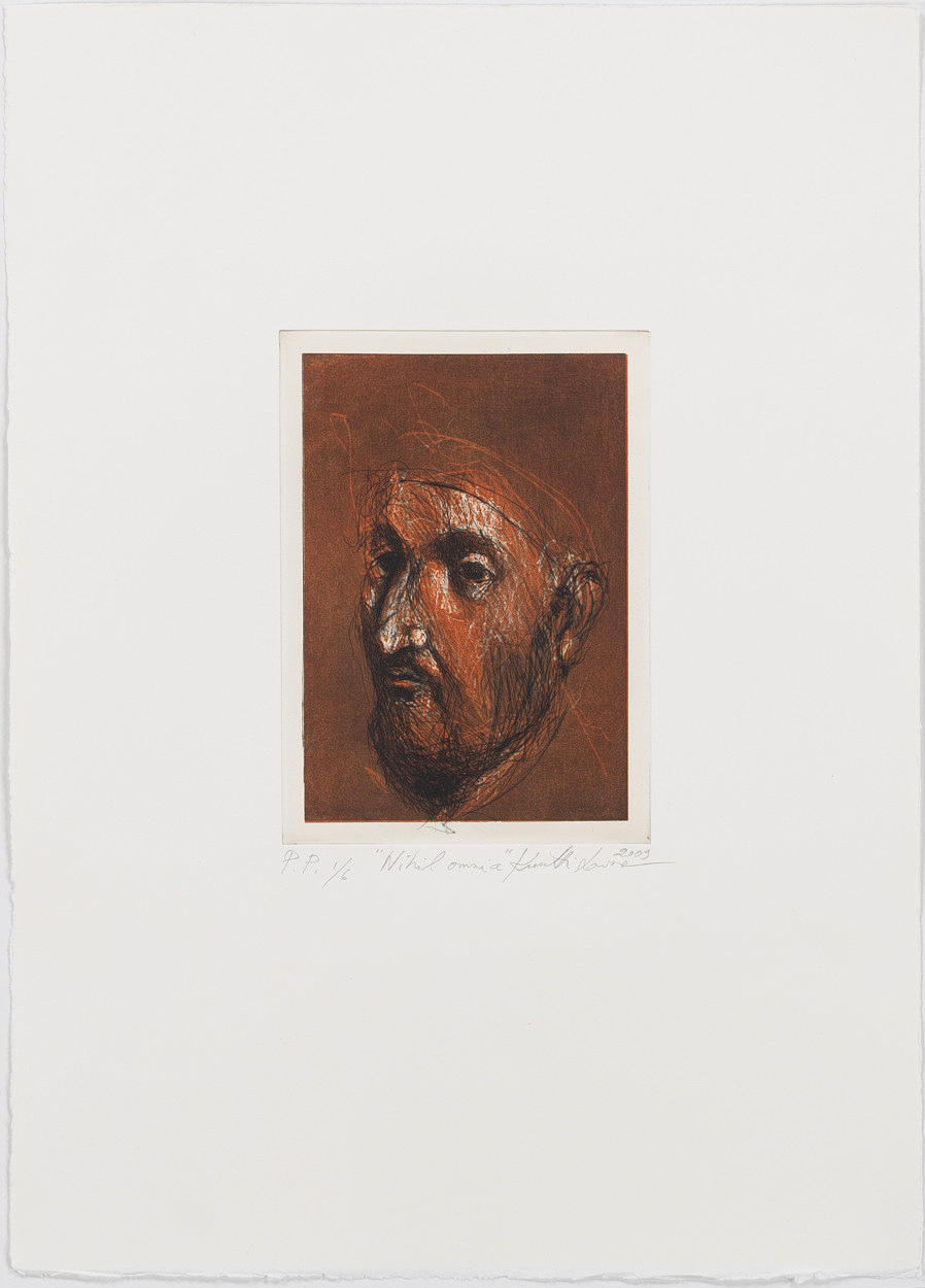 KUUTTI LAVONEN. "Nihil Omnia", etching, unframed sheet.