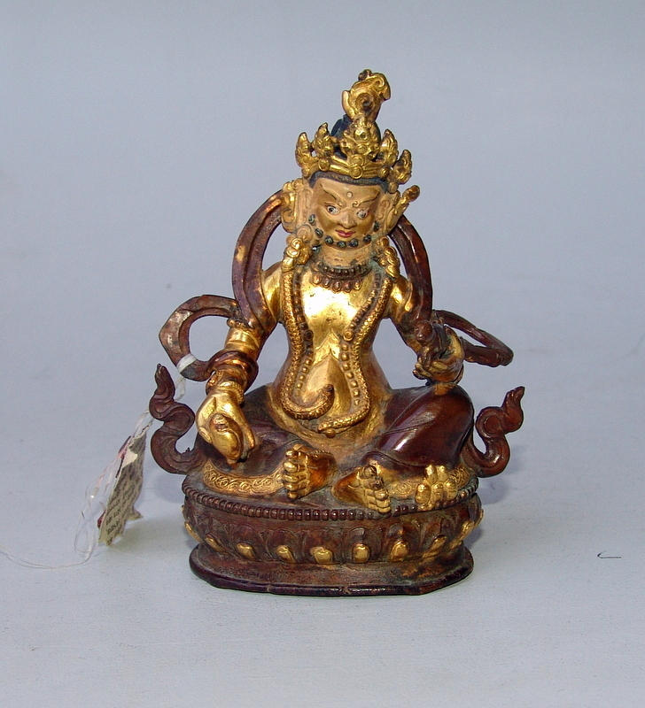 JAMBALA, Tibet 19. århundrade, brand förgylld.