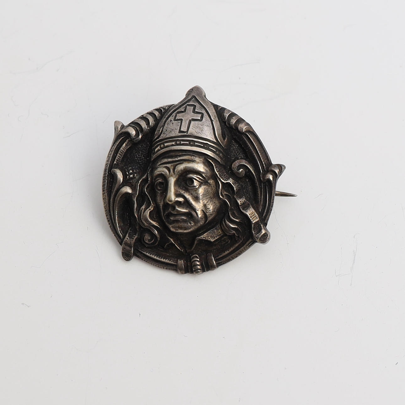 HENRIK MÖLLER. Brosch, Norge, silver, stämplad.