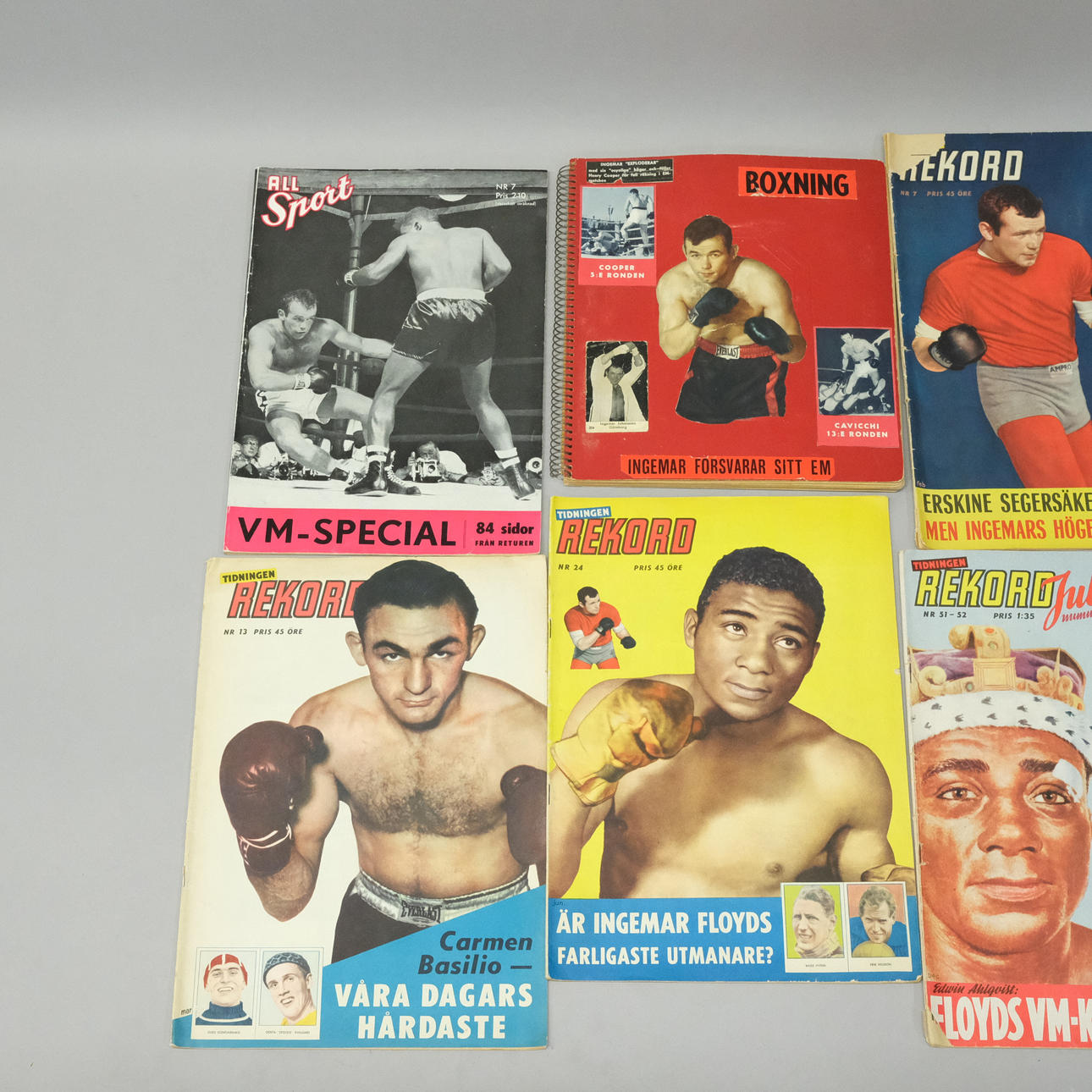 SAMLING INGEMAR JOHANSSON MEMORABILIA.