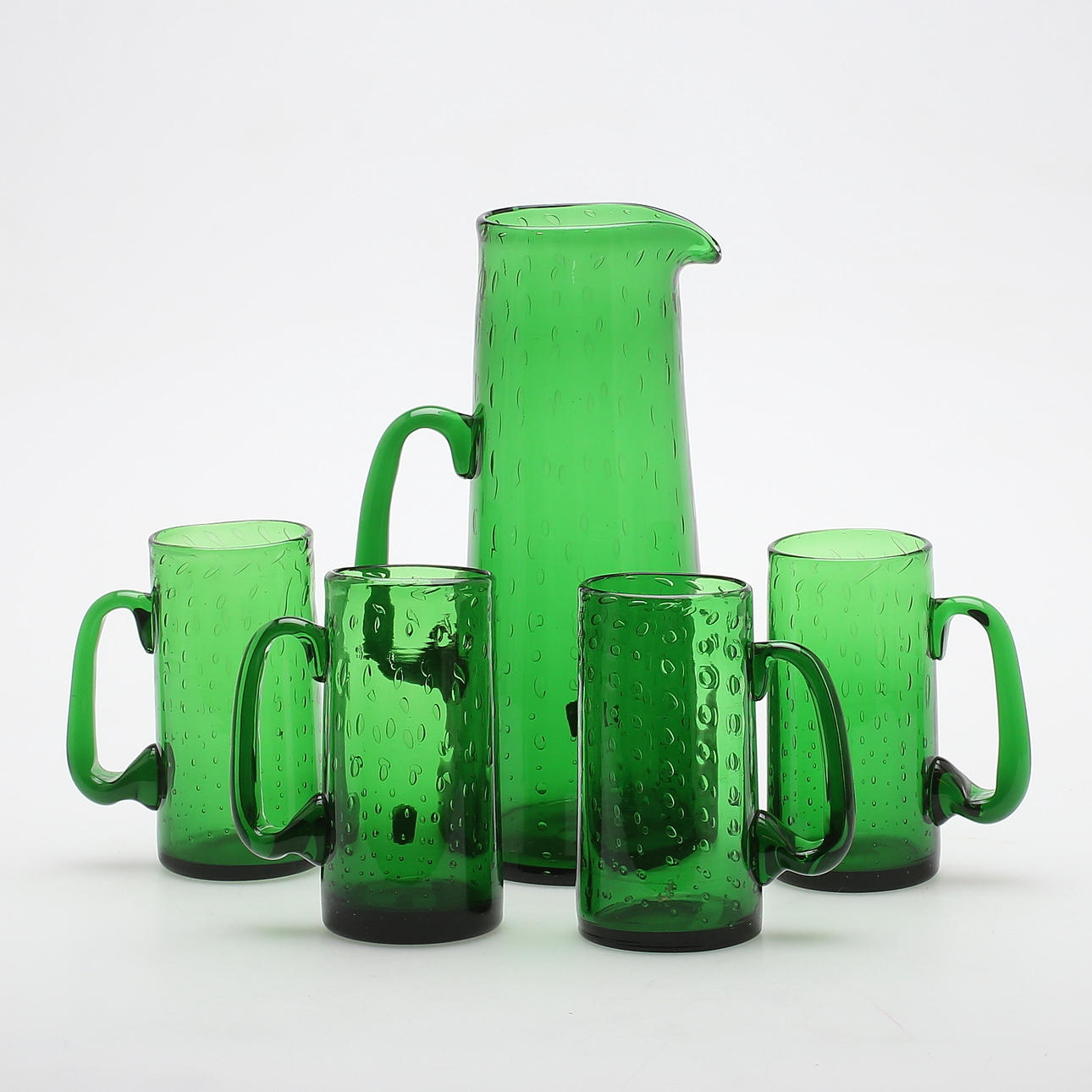 GLASSERVIS, 5 delar, Johansfors glasbruk, 1900-tal.