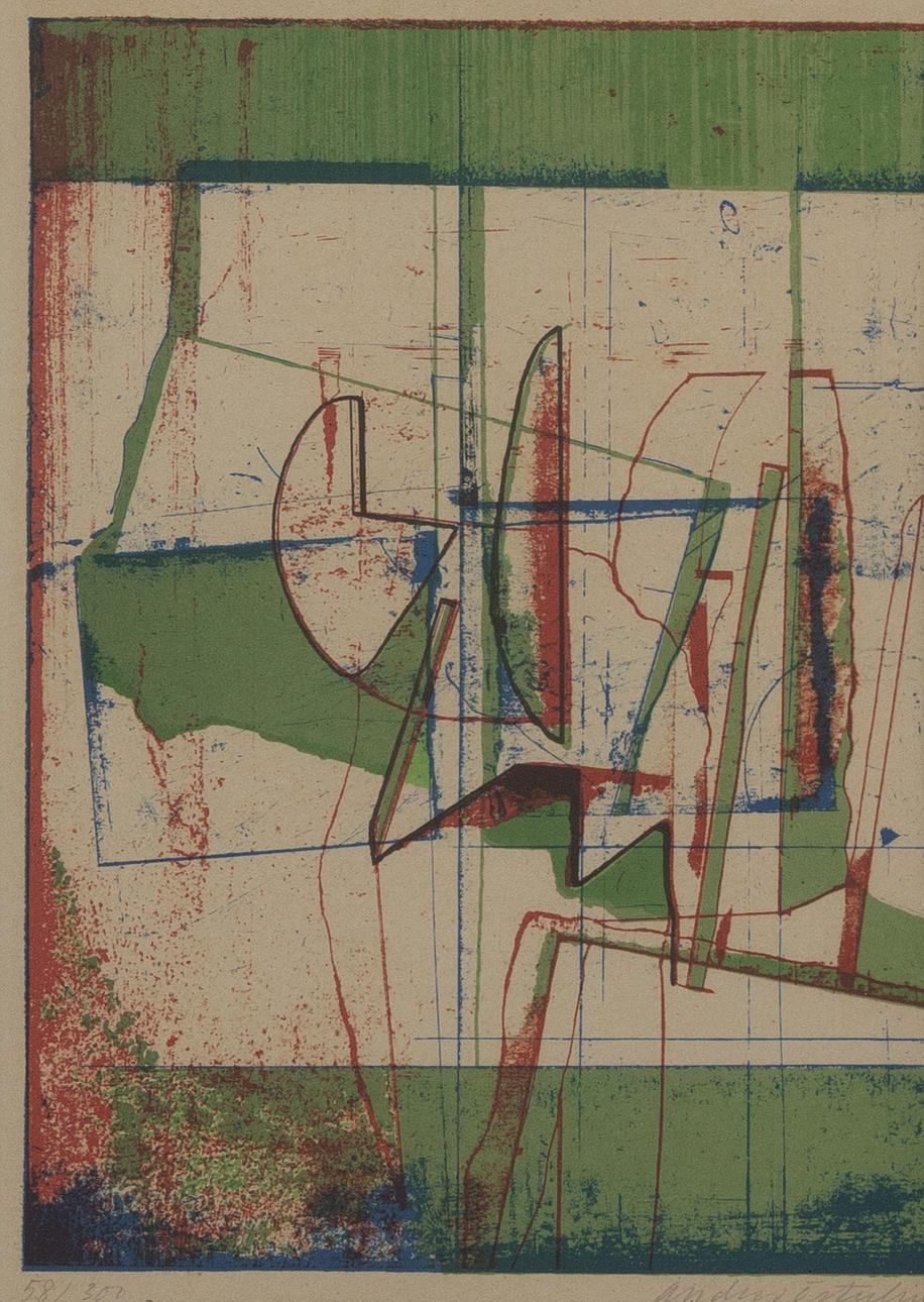 ANDERS ÖSTERLIN. Composition, lithograph no. 58/300, signed.