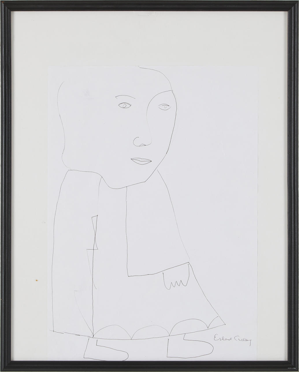 ERLAND CULLBERG (1931-2012). Figure, ink.