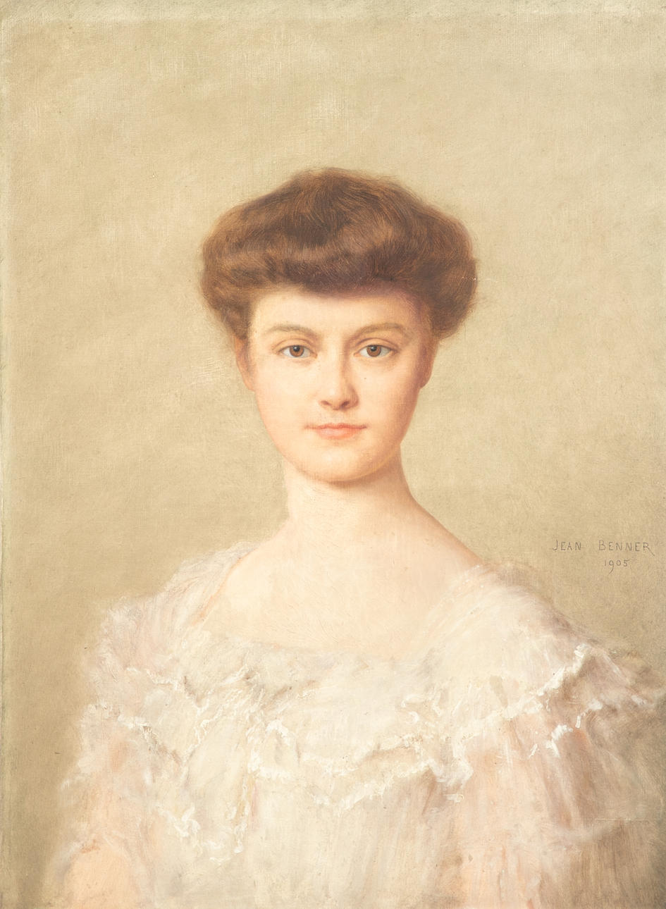 JEAN BENNER (1836-1906). Portrait einer Dame.