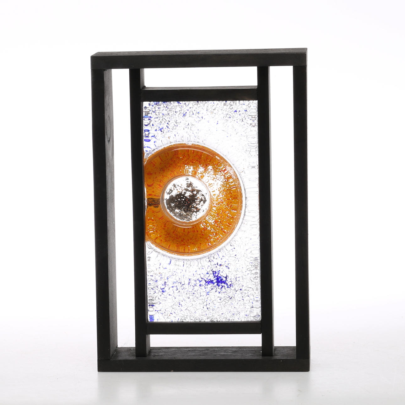 MONIKA BACKSTRÖM. Objekt, glasplakett i träram, Kosta Boda.