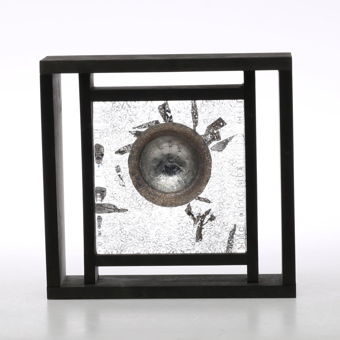 MONIKA BACKSTRÖM. OBJEKT, glasplakett i träram, Kosta Boda.