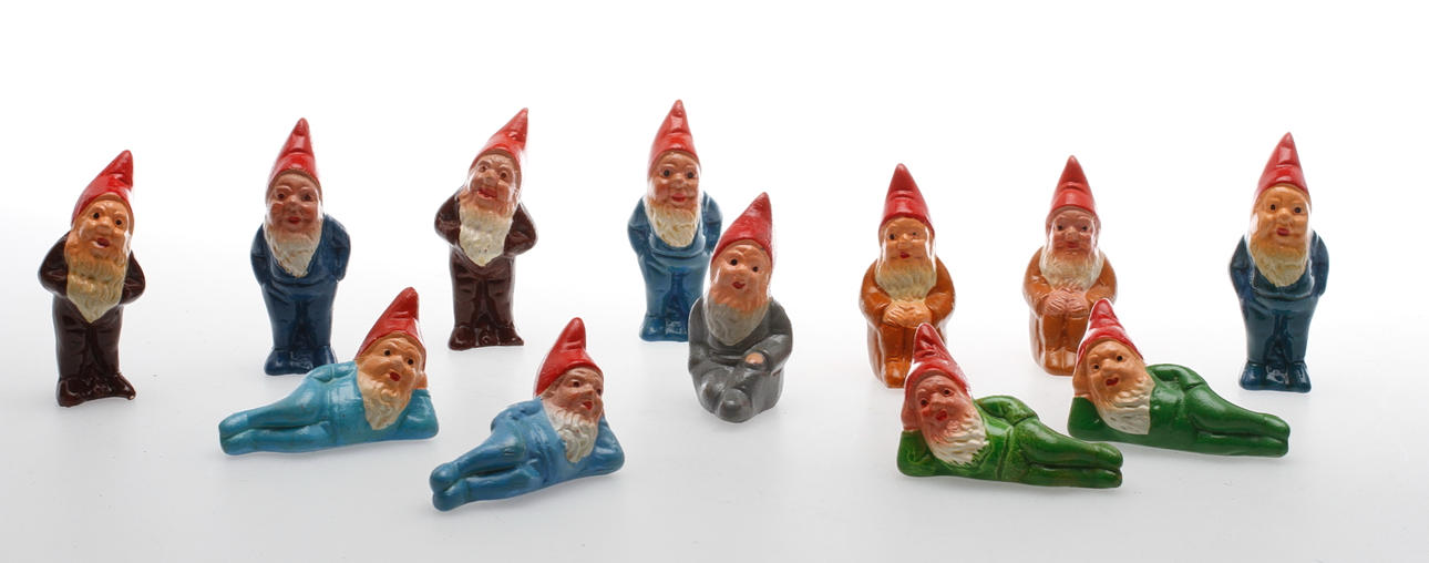 FIGURINER, tomtar, keramik, 1950/60-tal.