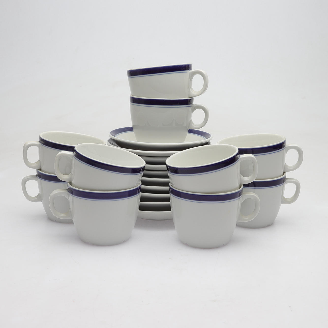 KAFFE-/TEKOPPAR, 10 st, porslin, Rörstrand, 1900-talets andra hälft.