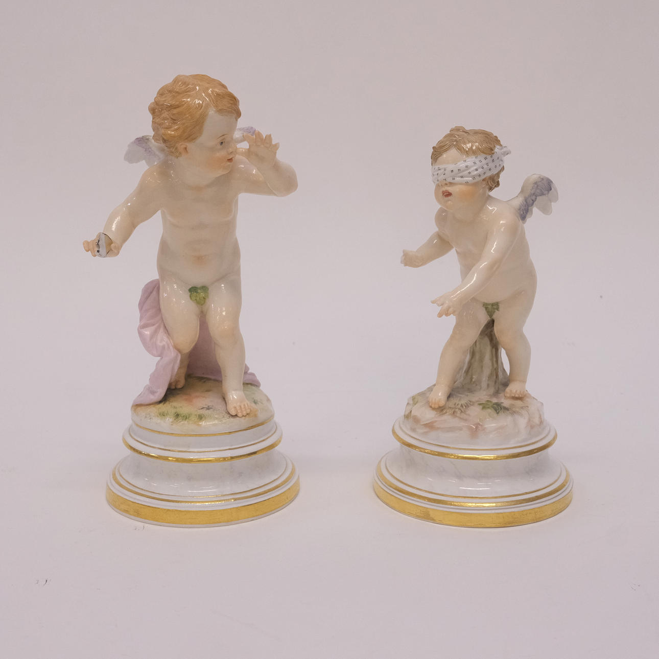 FIGURINER, TVÅ STYCKEN, MEISSEN.