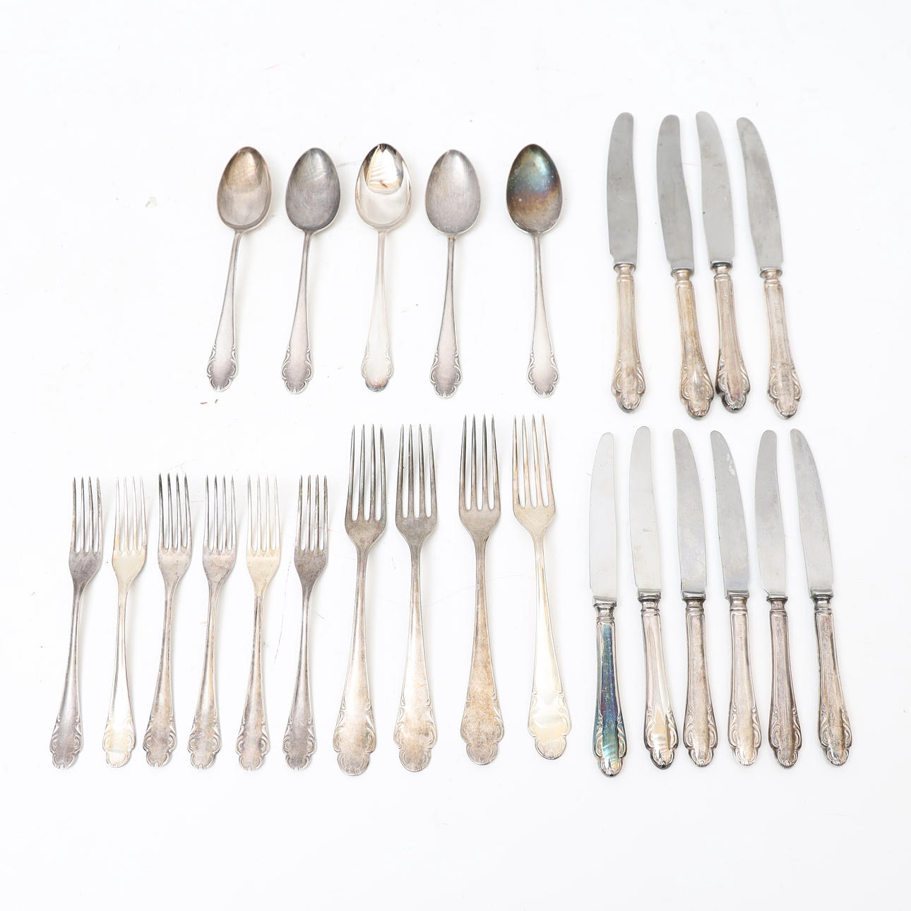 BESTICKSERVISDELAR, Silver, "Haga" 25 delar.