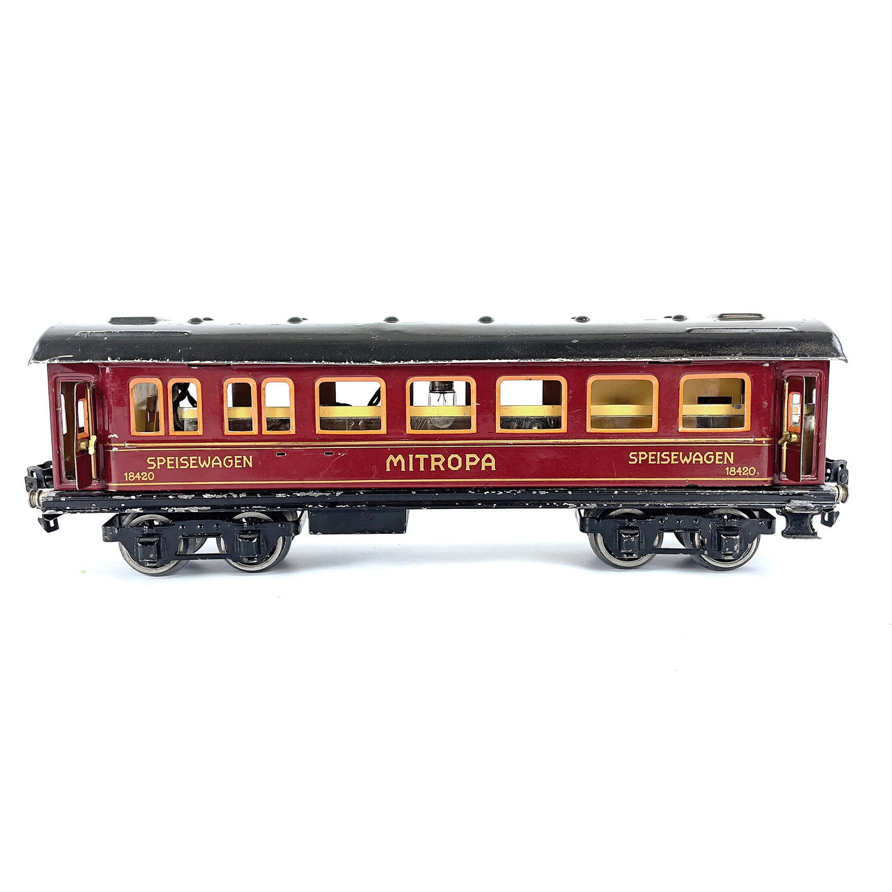 MÄRKLIN MITROPA collection, Resturangvagn med belysning.