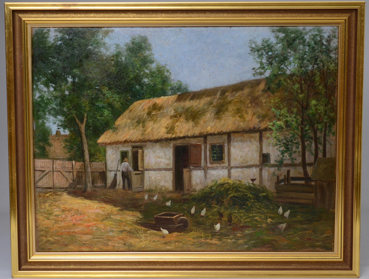 FRANS WILHELM ODELMARK. SKÅNELÄNGA, olja på duk.