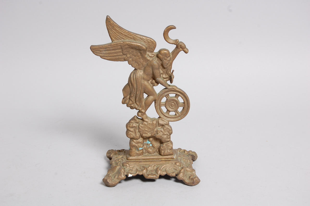 KLOCKSTÄLL, gjutjärn, 1900-talets början.